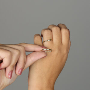 ALIANÇAS DE CASAMENTO ABAULADO POLIDO 1MM